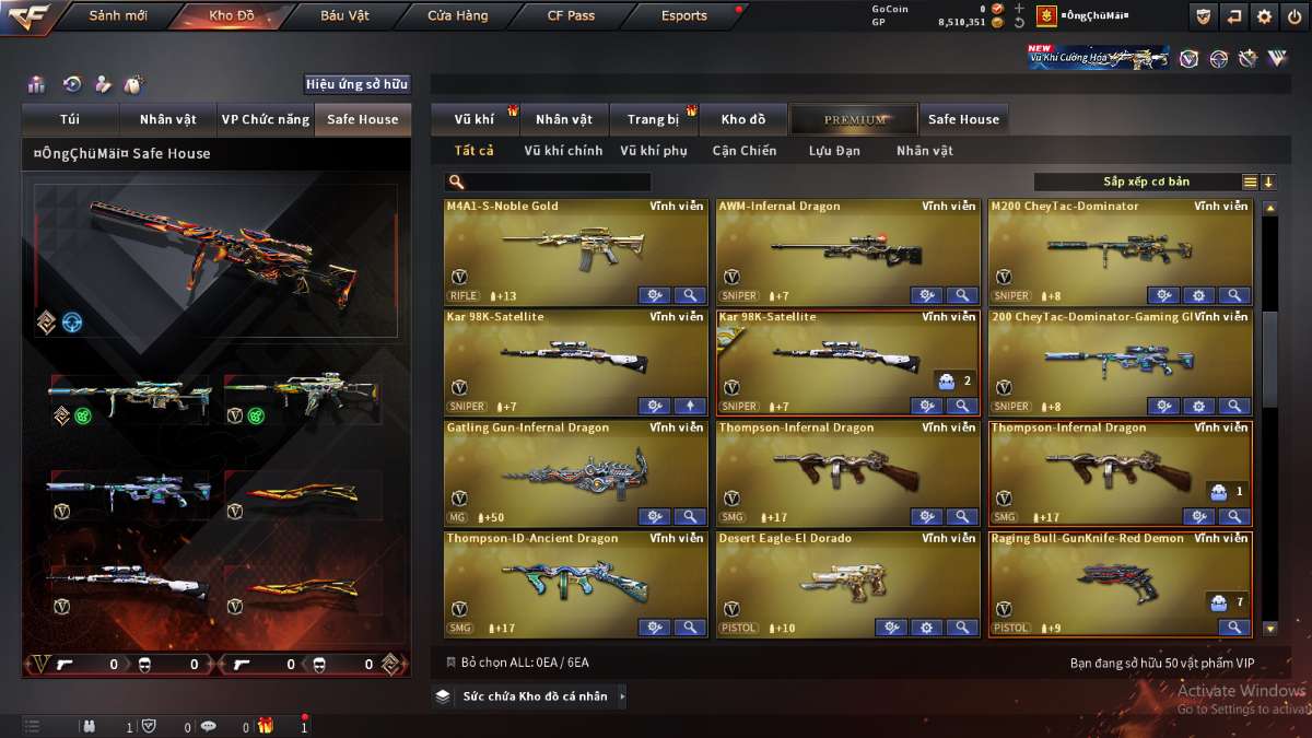shop acc cf uy tin gia re